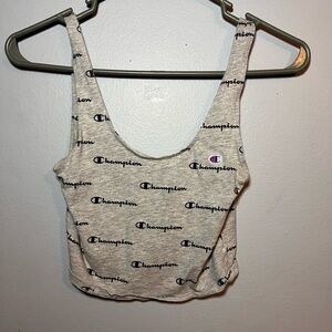 Champion grey small cropped tank top